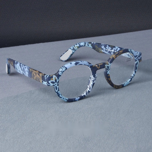 Vintage Round Reading Glasses – Lightweight Clear Frame Readers