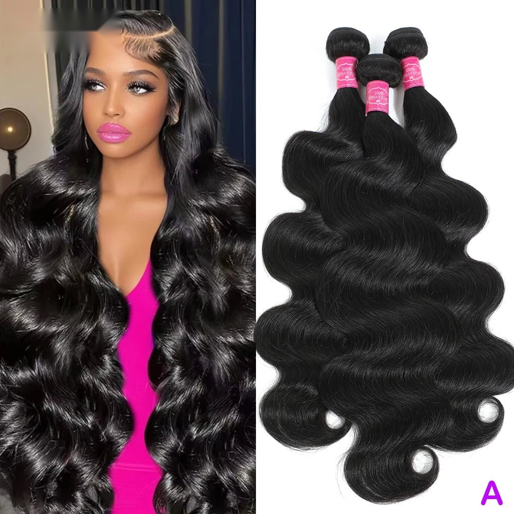 Body Wave Human Hair Weave Bundles Virgin Brazilian Double Weft