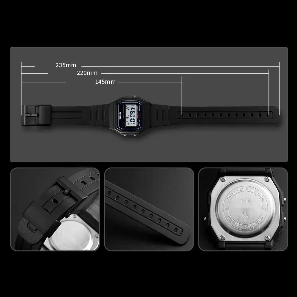 SKMEI 1412 Women's Waterproof Digital Sports Watch