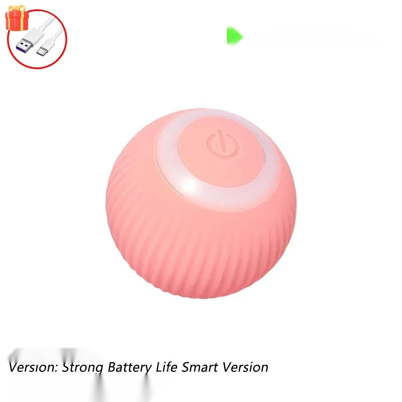 Automatic Rolling Cat Ball Toy with Tail, Rechargeable