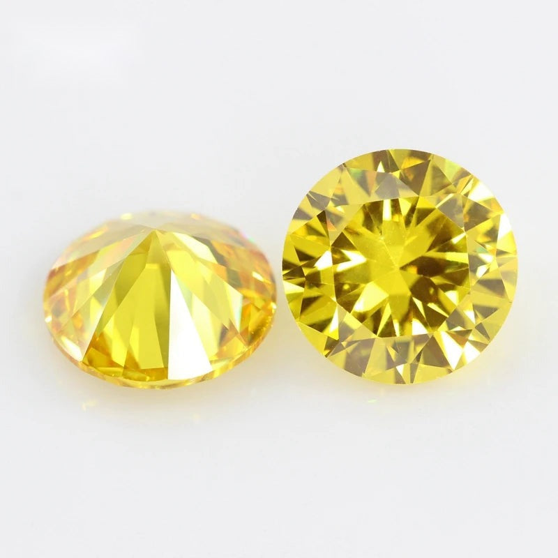 5A Round Cubic Zirconia Loose Stones Multicolor CZ Beads Jewelry