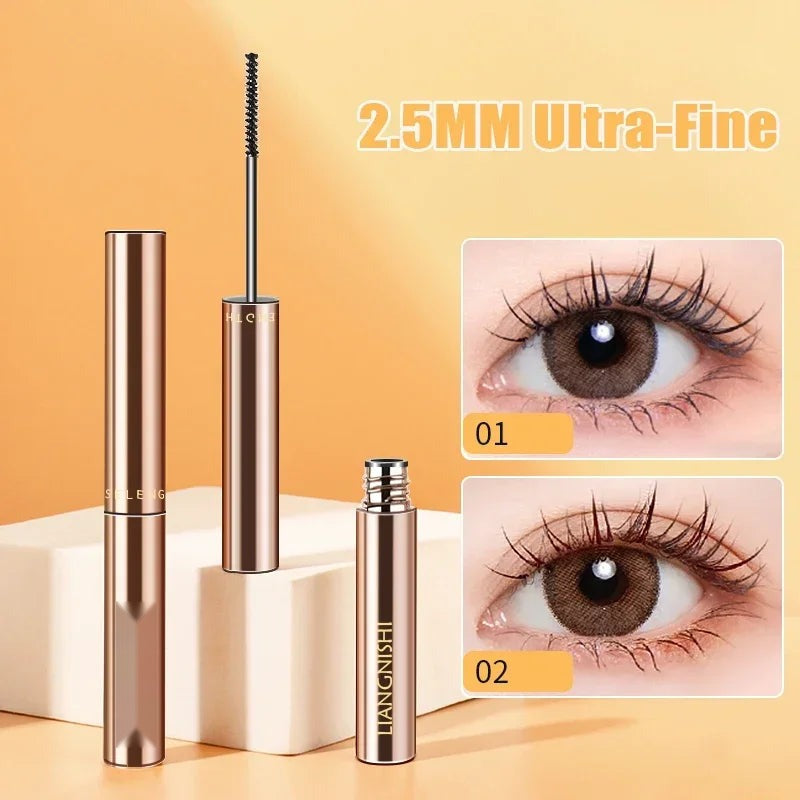 Silk Fiber Mascara Waterproof Lengthening Curling Black/Brown