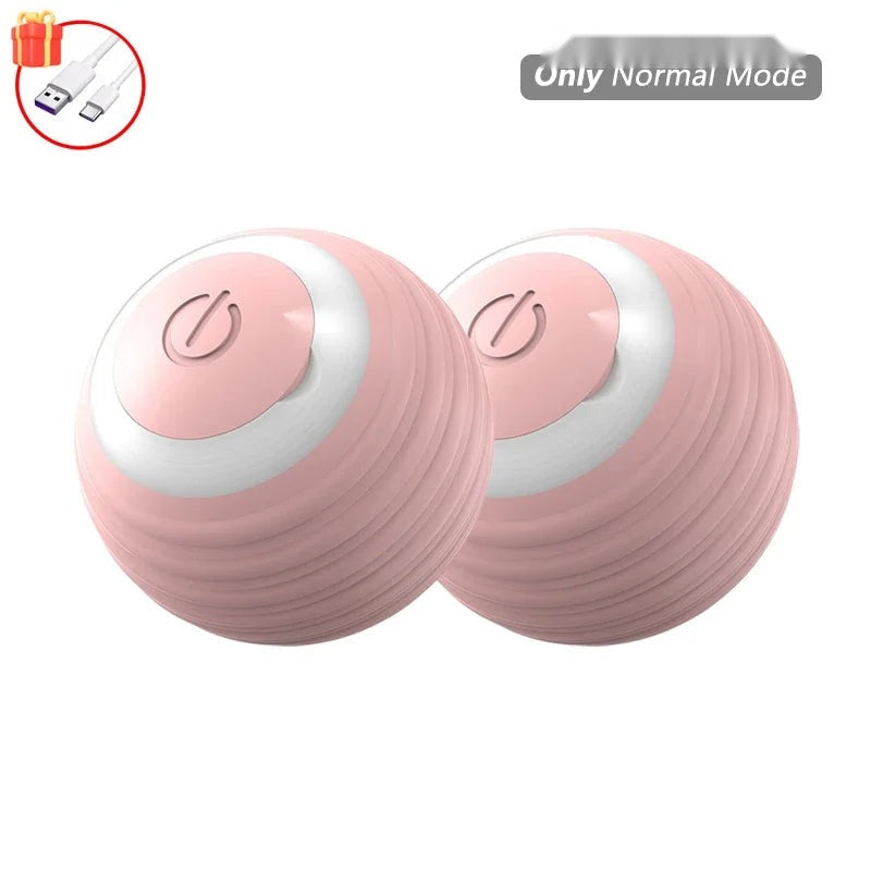 Automatic Rolling Cat Ball Toy with Tail, Rechargeable