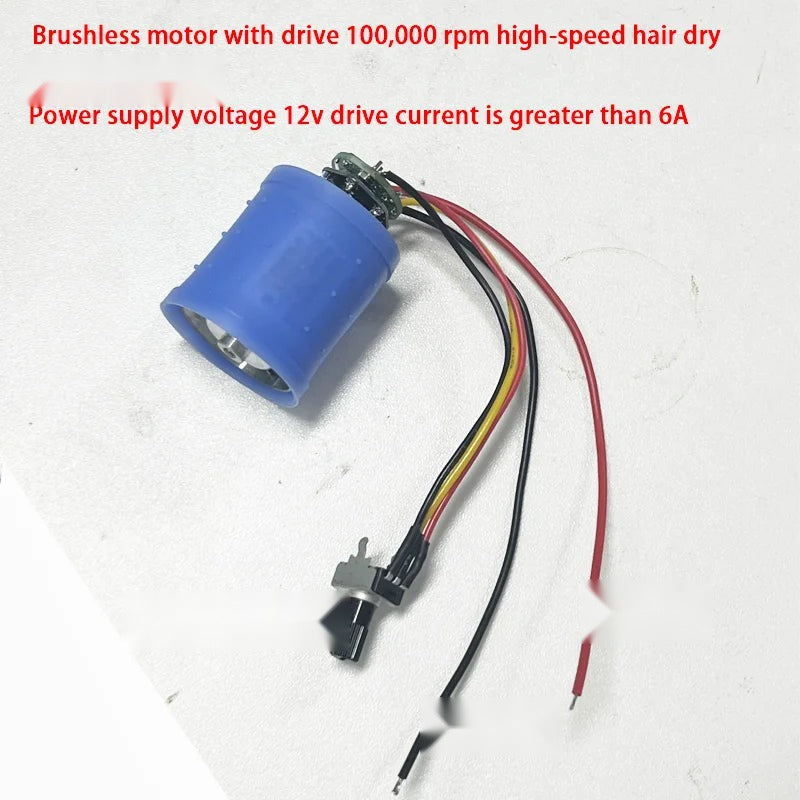 100000RPM Brushless Motor 12V/24V Ducted Fan with Driver