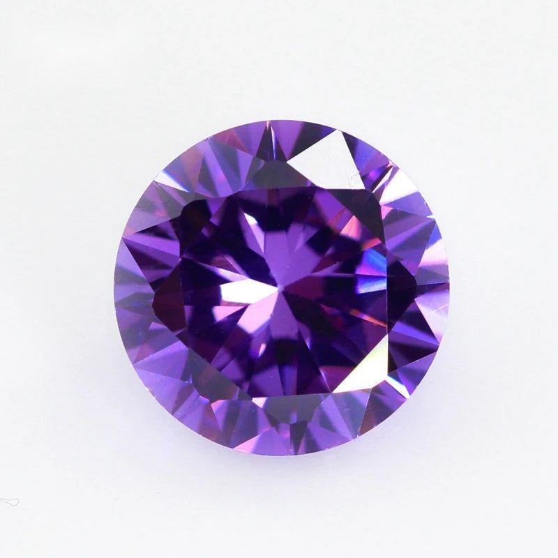 5A Round Cubic Zirconia Loose Stones Multicolor CZ Beads Jewelry