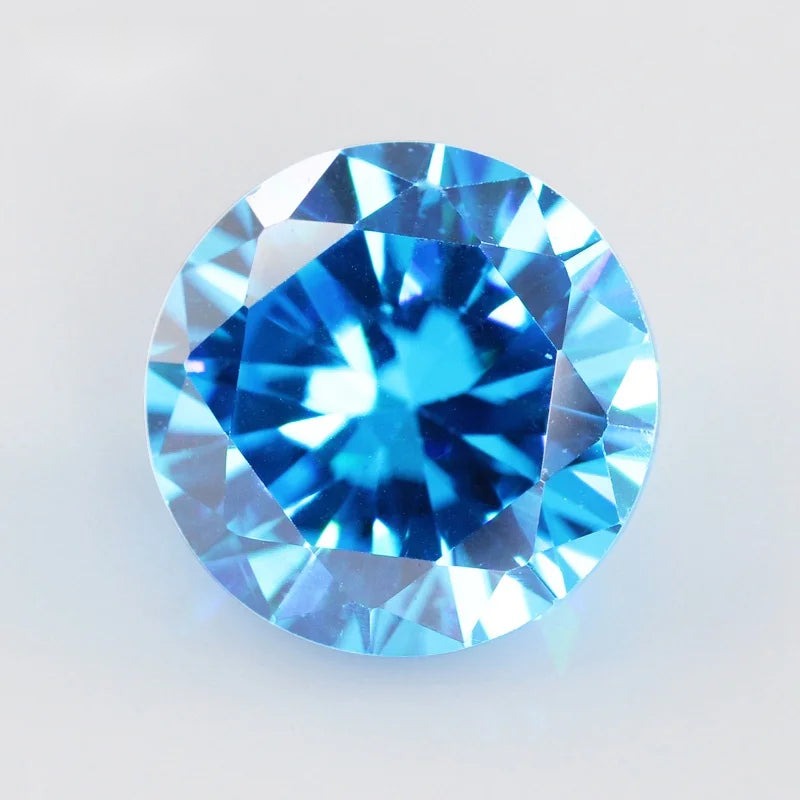 5A Round Cubic Zirconia Loose Stones Multicolor CZ Beads Jewelry