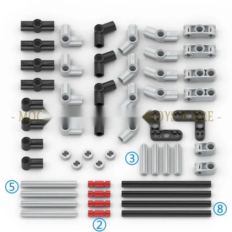 Technic Building Block Engine Crankshaft Center Parts for Brick Models