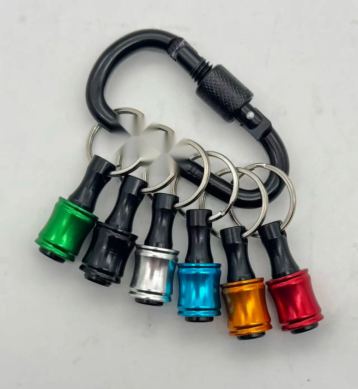 6PC Color-Coded Hex Screwdriver Set with Quick-Change Keychain