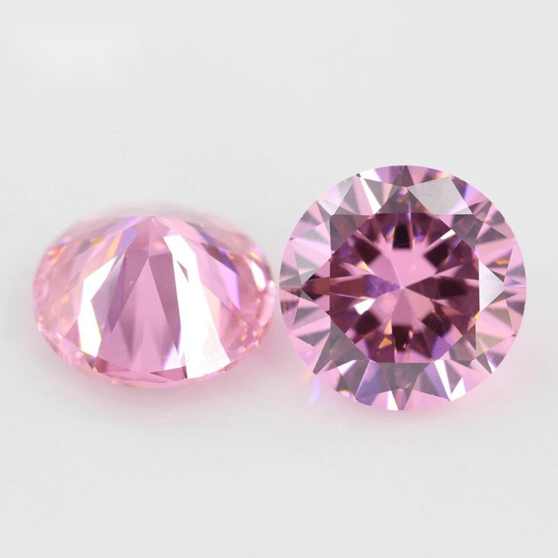 5A Round Cubic Zirconia Loose Stones Multicolor CZ Beads Jewelry