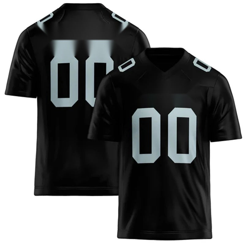 Men's Black Quick Dry Rugby Tee – Custom Team Name & Number