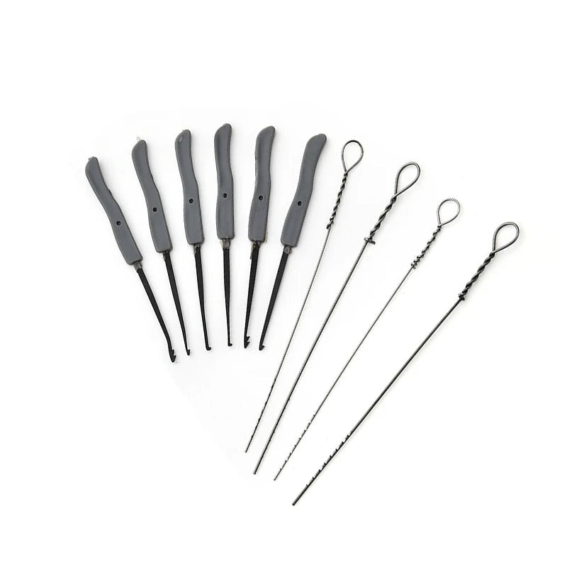 12PCS Lock Pick Set Locksmith Supplies Broken Key Auto Extractor Remove Hooks Stainless Steel DIY Hand Tools Hardware