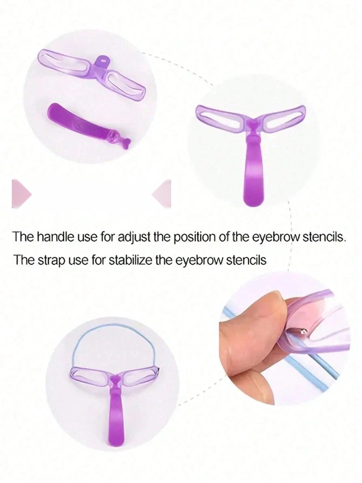 8-Piece Reusable Eyebrow Stencil Kit for Perfect Brows