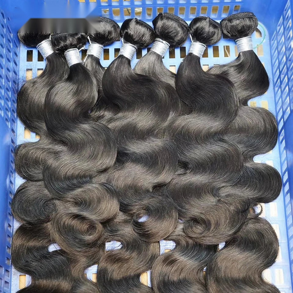 Body Wave Human Hair Weave Bundles Virgin Brazilian Double Weft