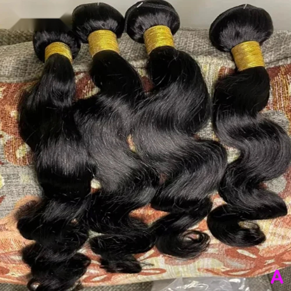 Body Wave Human Hair Weave Bundles Virgin Brazilian Double Weft