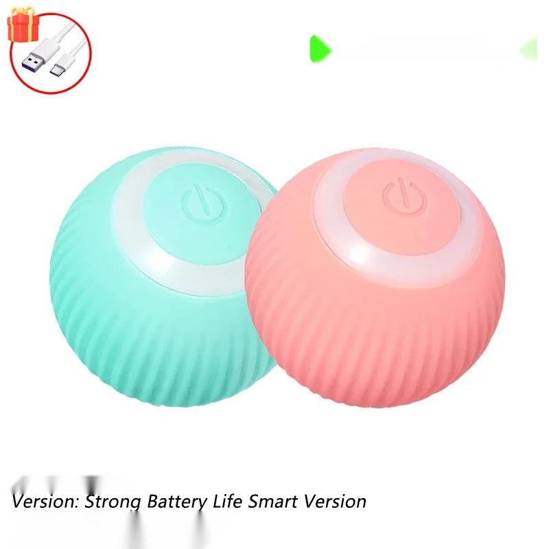 Automatic Rolling Cat Ball Toy with Tail, Rechargeable