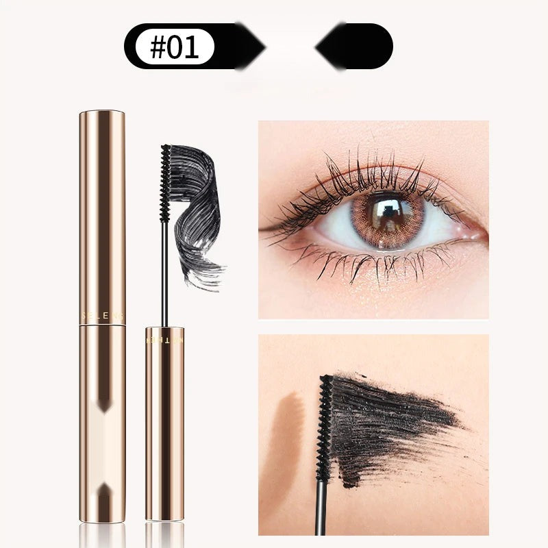 Silk Fiber Mascara Waterproof Lengthening Curling Black/Brown