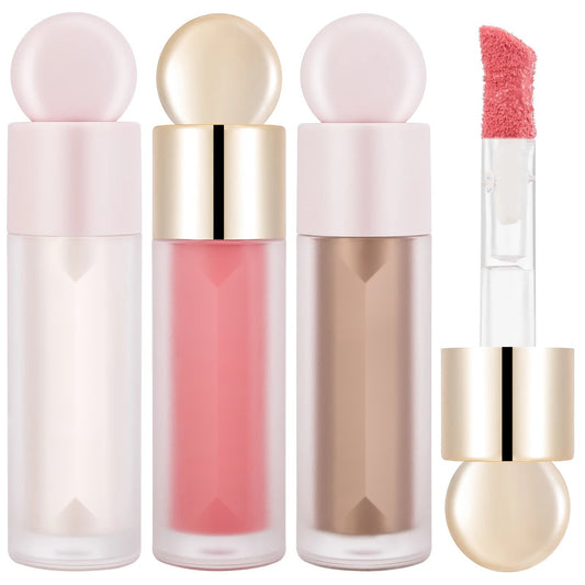 Liquid Highlighter, Blush & Contour Makeup Set - Face & Body Glow