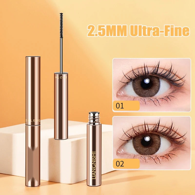Silk Fiber Mascara Waterproof Lengthening Curling Black/Brown