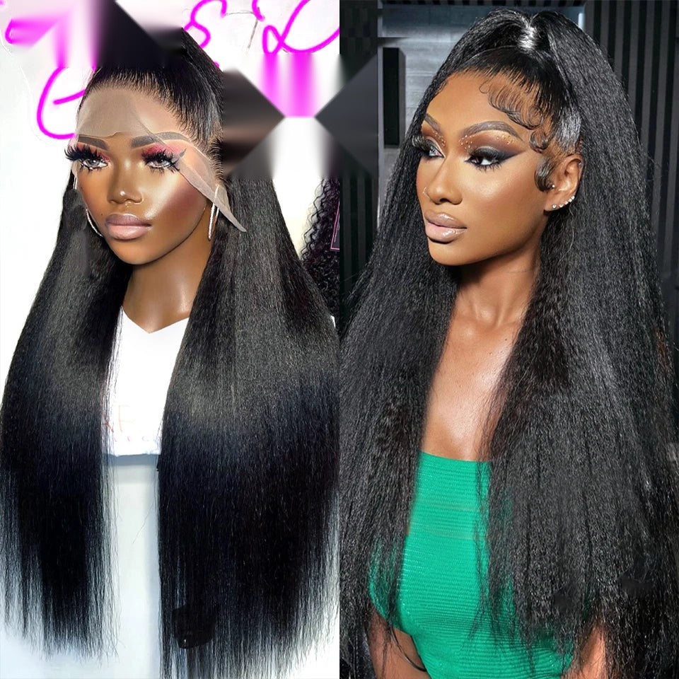 Straight Yaki Human Hair Bundles - Relaxed Texture Extensions
