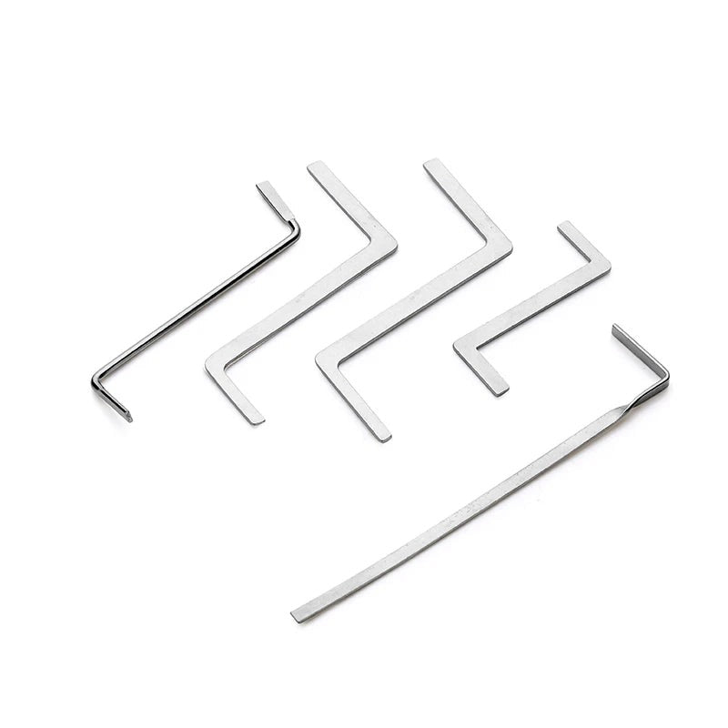 12PCS Lock Pick Set Locksmith Supplies Broken Key Auto Extractor Remove Hooks Stainless Steel DIY Hand Tools Hardware