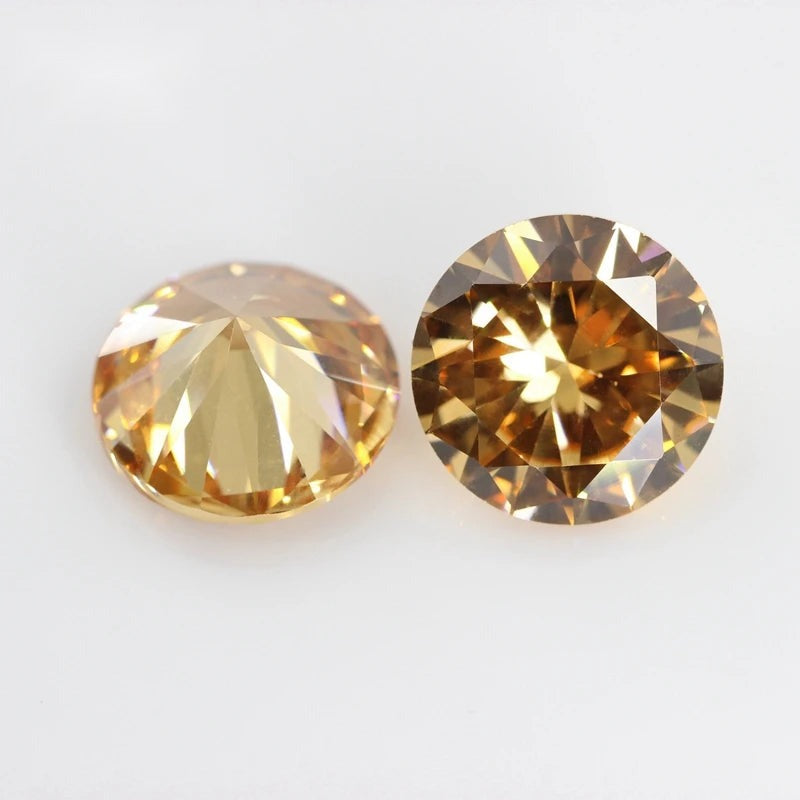 5A Round Cubic Zirconia Loose Stones Multicolor CZ Beads Jewelry