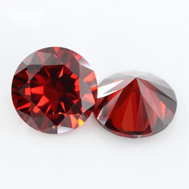 5A Round Cubic Zirconia Loose Stones Multicolor CZ Beads Jewelry