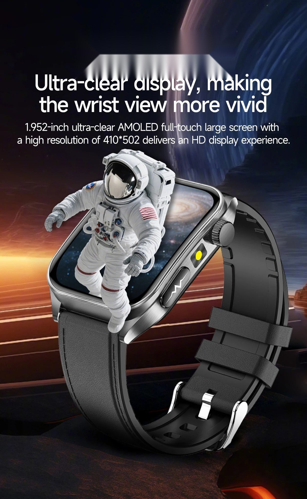Smartwatch with Heart Rate Tracking, AI Assistant & AMOLED Display