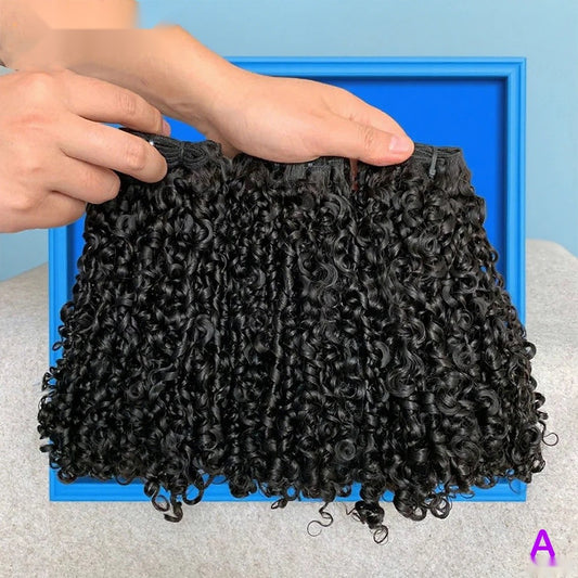 Pixie Curly Brazilian Raw Virgin Human Hair Bundles 8-24 Inch