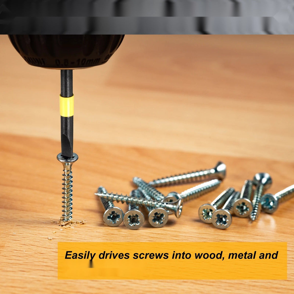 Slotted Impact Screwdriver Bits Set SL3-SL6 | Flat Head Hex