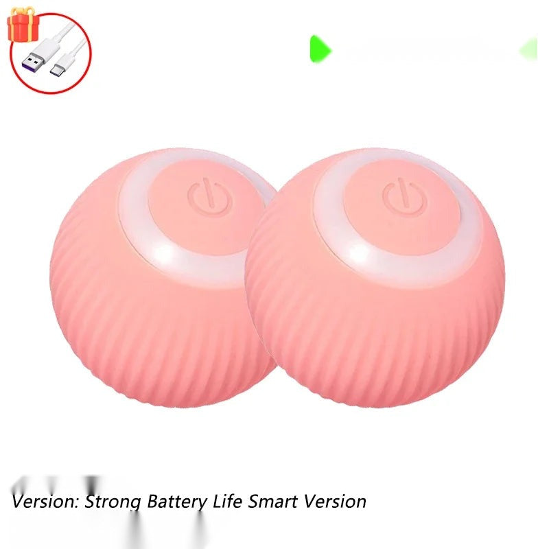 Automatic Rolling Cat Ball Toy with Tail, Rechargeable