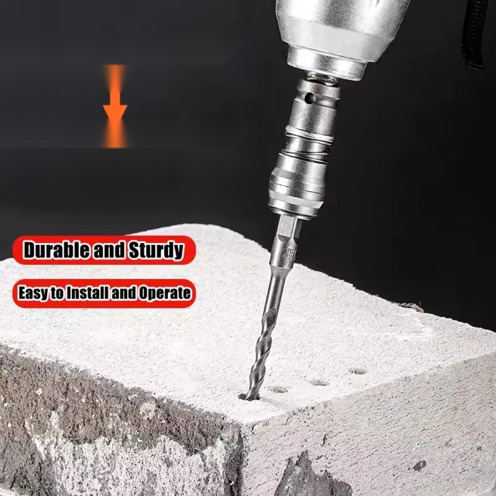 Electric Drill Hammer Conversion Adapter for Concrete & Masonry