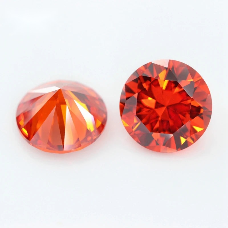 5A Round Cubic Zirconia Loose Stones Multicolor CZ Beads Jewelry