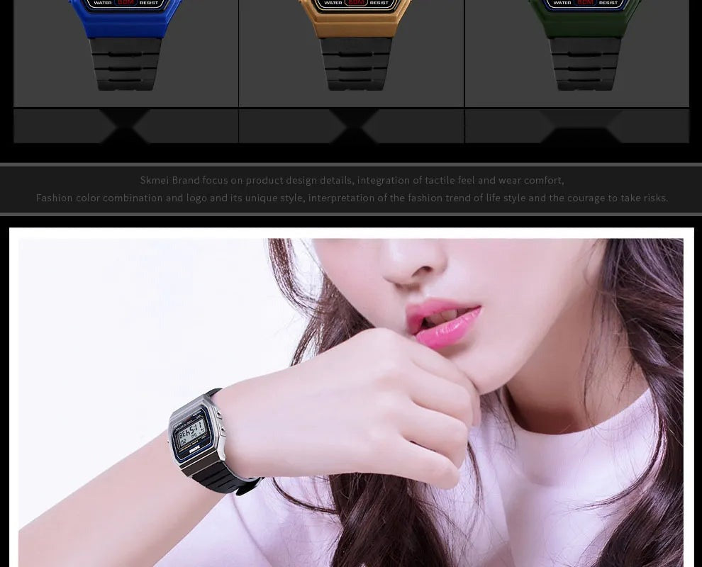 SKMEI 1412 Women's Waterproof Digital Sports Watch