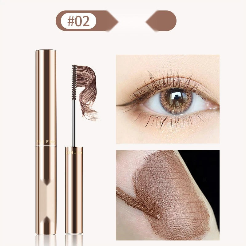 Silk Fiber Mascara Waterproof Lengthening Curling Black/Brown