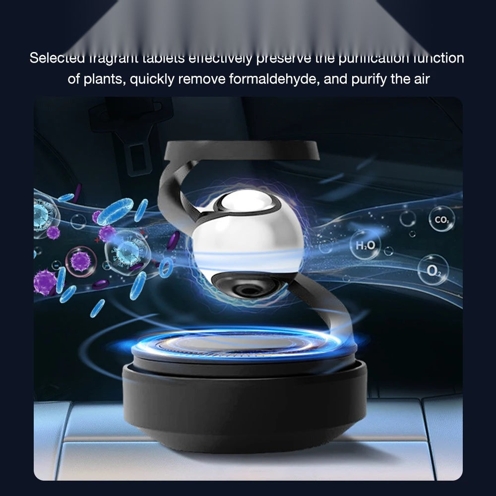 Solar Powered Rotating Car Air Freshener & Oil Diffuser