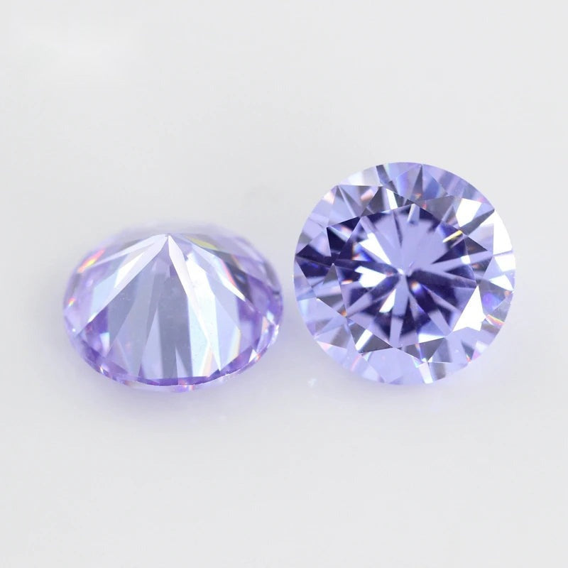 5A Round Cubic Zirconia Loose Stones Multicolor CZ Beads Jewelry