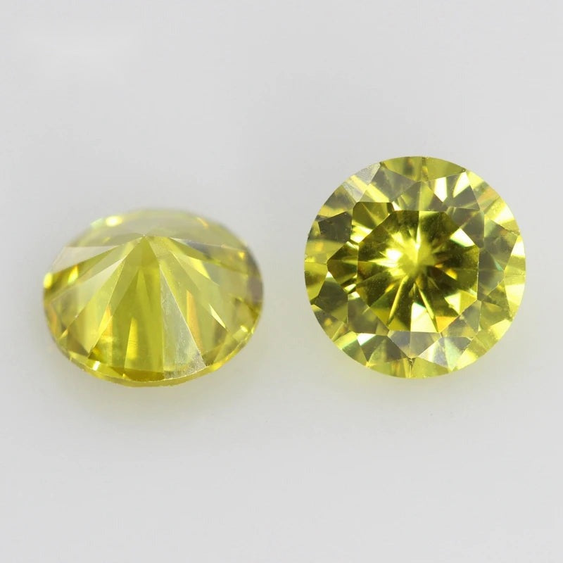 5A Round Cubic Zirconia Loose Stones Multicolor CZ Beads Jewelry