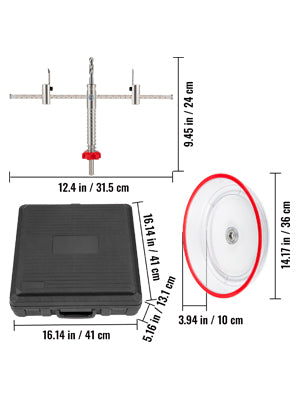 SucceBuy Adjustable Steel Hole Saw Cutter Kit 40-200mm w/ Shield Hole Cutter Drill Bit DIY Tool Sheetrock Veneer Slate