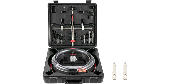 SucceBuy Adjustable Steel Hole Saw Cutter Kit 40-200mm w/ Shield Hole Cutter Drill Bit DIY Tool Sheetrock Veneer Slate