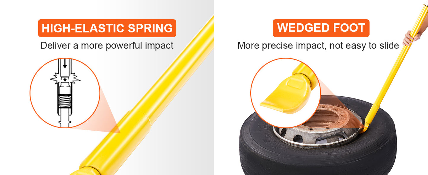 SucceBuy Tire Bead Breaker Slide Hammer Tire Slide Hammer Heavy Duty Steel Tire Changing Tool for Car Truck Trailer Tire Removal