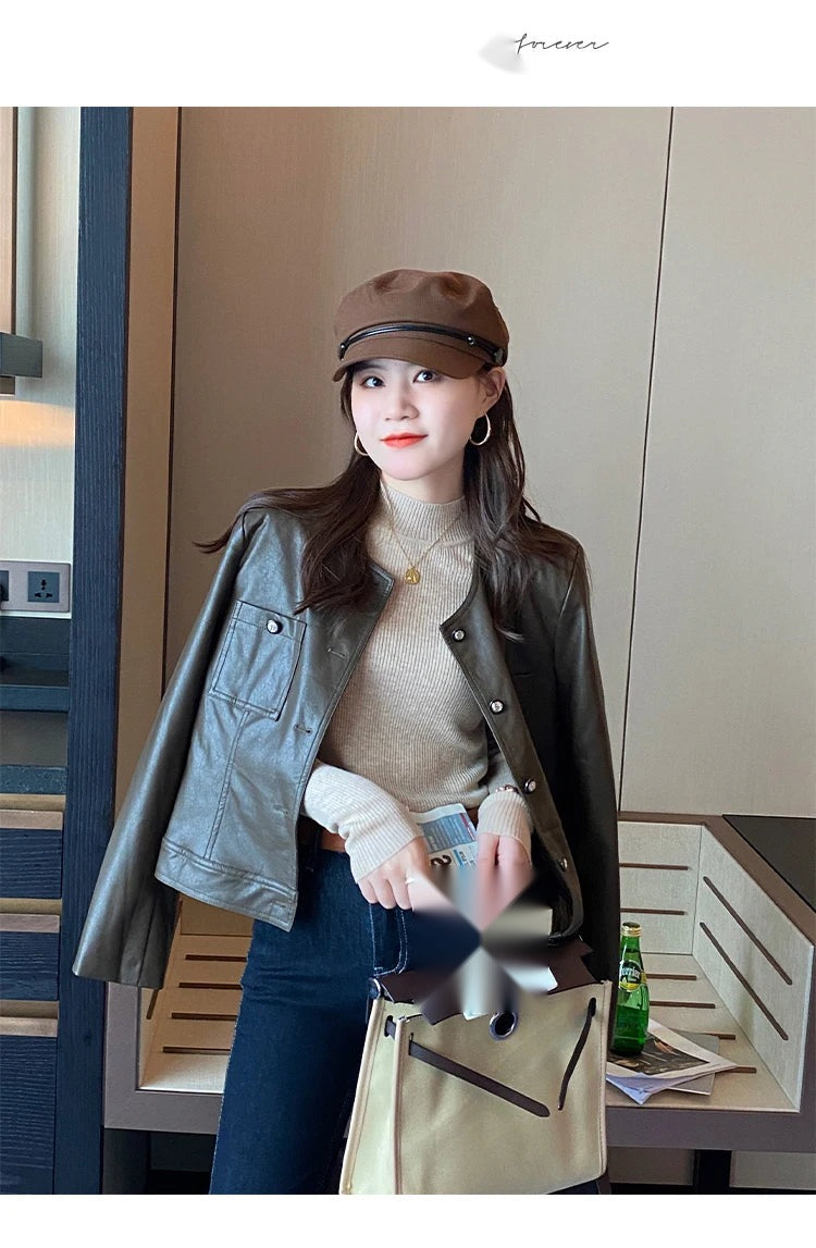 Women's Mock Neck Knit Sweater, Slim Basic Pullover