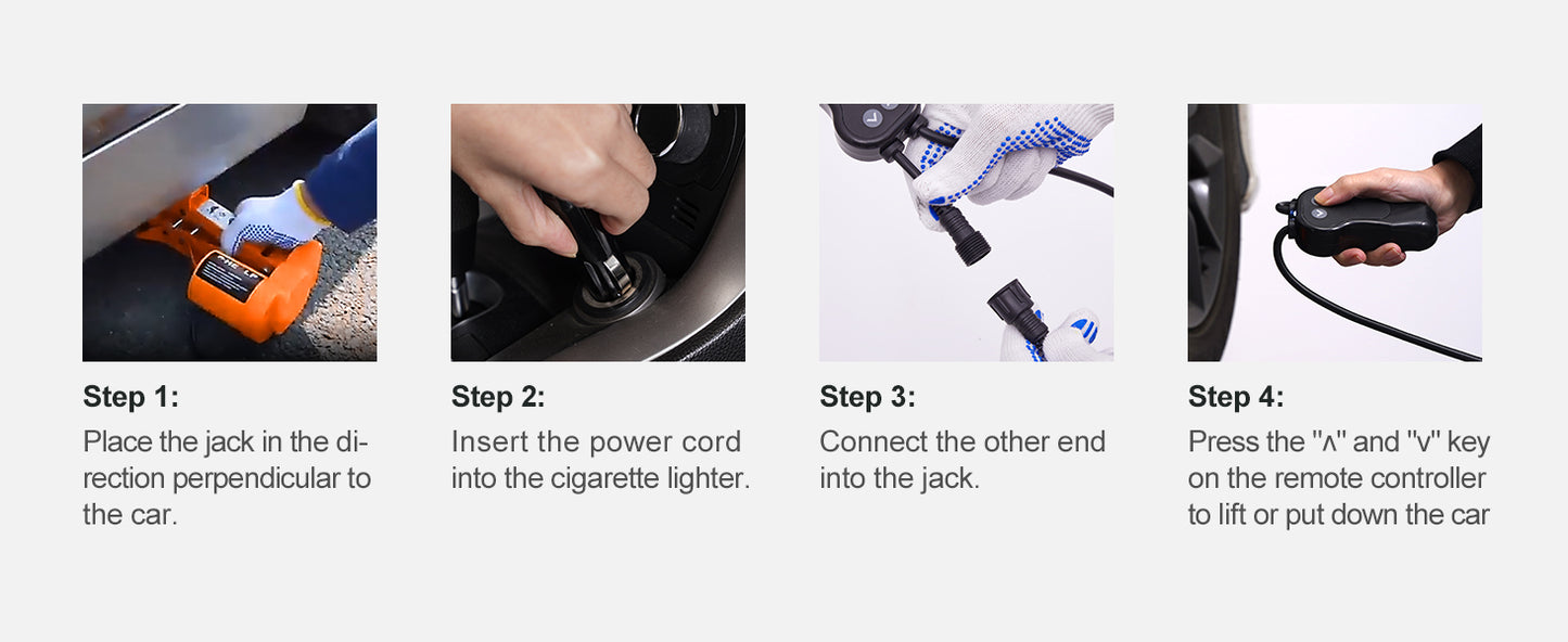 Electric Car Jack 3/5 Ton 12V – Scissor & Hydraulic Jack with Tire Inflator for Truck & SUV