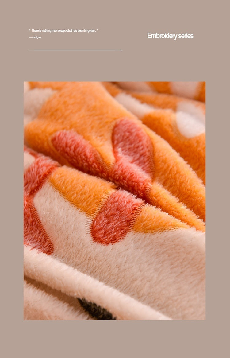 Lamb Fleece Winter Quilt, Double-Sided Velvet Comforter