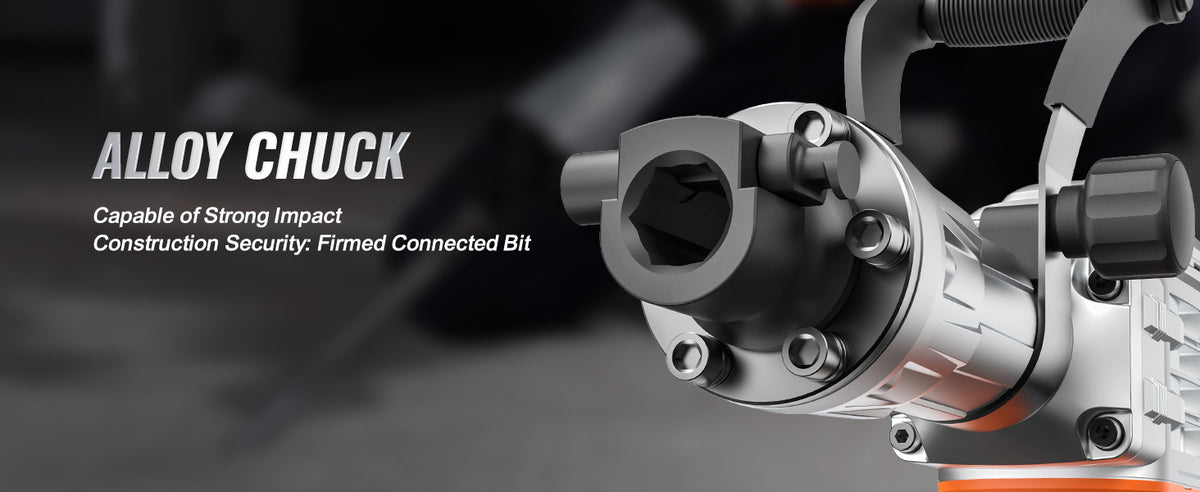 Demolition Jack Hammer 3500W Concrete Breaker with 4 Chisels
