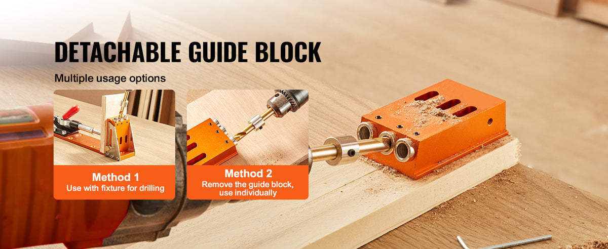 30 Pc Pocket Hole Jig Kit with Step Drill, Wrench & Stop Rings
