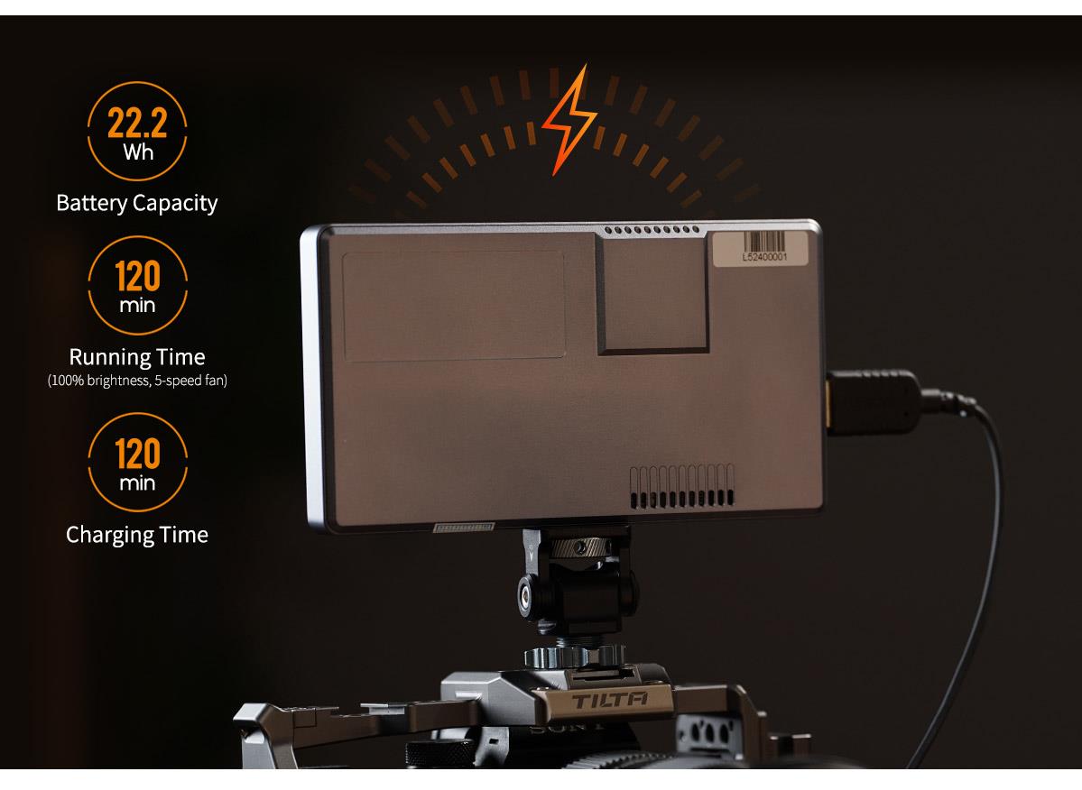 FEELWORLD P6XL 6-inch Camera Field Monitor Aluminum Case Built in Battery 4K HDMI High Brightness 1200nit