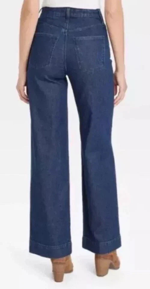 Universal Thread High Rise Wide Leg Jeans Dark Wash
