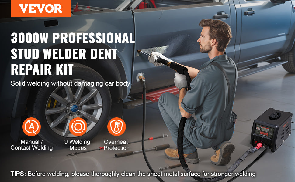 SucceBuy Stud Welder Dent Repair Kit 3KW Spot Welder Dent Puller Auto Body Spot Welding Dent Puller Machine for Car Dent Repair