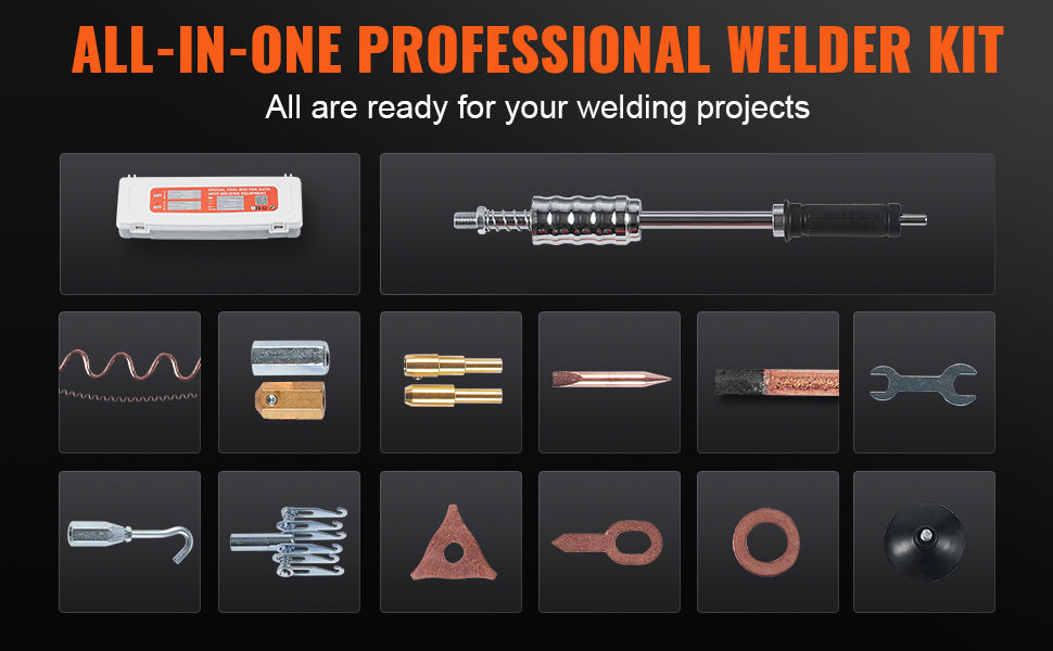 SucceBuy Stud Welder Dent Repair Kit 3KW Spot Welder Dent Puller Auto Body Spot Welding Dent Puller Machine for Car Dent Repair