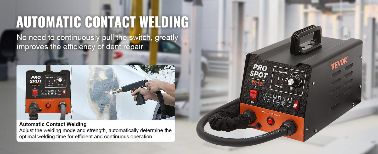 SucceBuy Stud Welder Dent Repair Kit 3KW Spot Welder Auto Body Welding Dent Puller Machine Welding Accessories for Car Truck